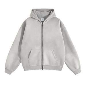 Sweats à capuche unisexes, vêtements d'hiver haut de gamme, mélange de coton respirant, molleton surdimensionné, streetwear, OEM ODM, approvisionnement personnalisé - Product Image 4