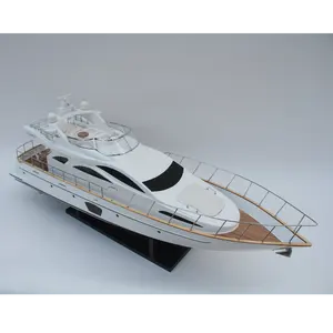 Azimut 40 Modern Jachtmodel-Handgemaakte Houten Modelboot Voor Decoratie-Model Van Hoge Kwaliteit Speedboot Model