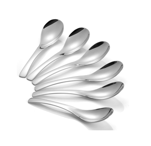 Cuillère à soupe en acier de haute qualité crème glacée dîner Dessert soupe café thé cuillère couverts ensemble Design moderne - Product Image 5