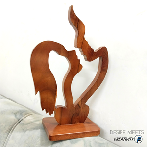 Exclusive Handmade Modern Design Wooden <b>Sculpture</b> Home Decorative Accents Featuring <b>Wood</b> Crafted with Love - Product Image 6