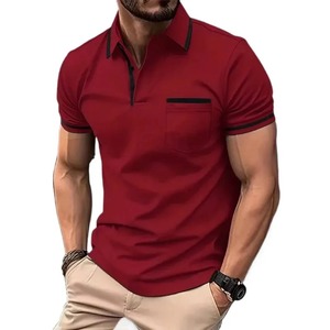 Polos Slim Fit de haute qualité pour hommes Polos en coton respirants et décontractés T-shirt polo design à logo personnalisé élégant - Product Image 5