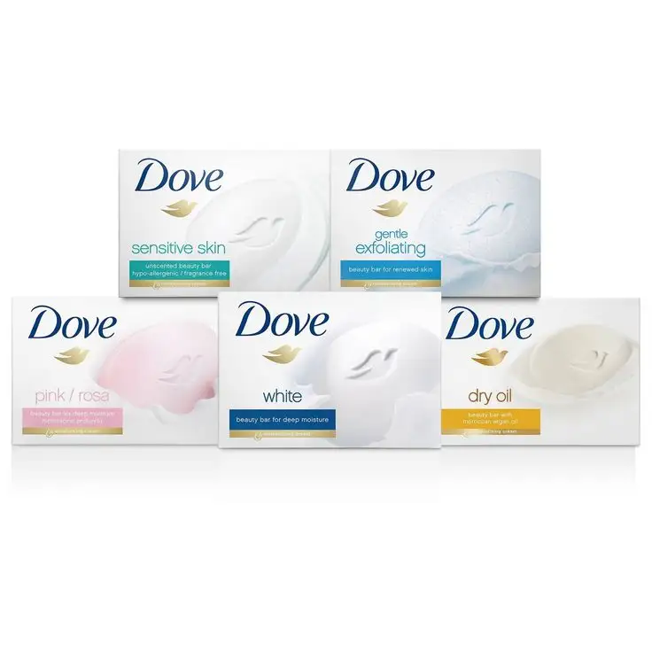 Vente en gros de savon de bain Dove Cream Bar standard européen original de toutes les saveurs/Savon Unilever Original Dove Bar 100g 135g