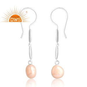 Nouvelle tendance 925 argent Sterling perle naturelle pierre précieuse boucle d'oreille bijoux personnalisés pour les femmes cadeau pour elle - Product Image 4