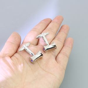 Boutons de manchette <span class=keywords><strong>pour</strong></span> hommes en acier inoxydable 304/316L avec zircon bleu, boutons de manchette <span class=keywords><strong>pour</strong></span> hommes, <span class=keywords><strong>pour</strong></span> mariage, affaires, formel, manches - Product Image 1