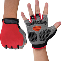 Guantes de Carreras Unisex Personalizados de Piel Sintética con Almohadilla de Gel, Transpirables, Antideslizantes, con Correa Ajustable, Gran Venta