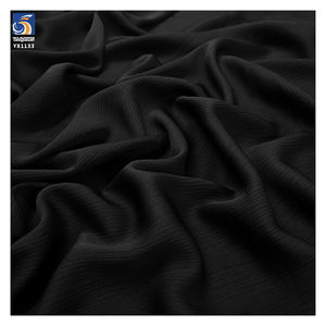 YX1133 65-Inch Width 160gsm Black <strong>Nida</strong> Wrinkle <strong>Fabric</strong> Woven 100% Polyester Soft Crepe Chiffon Arabic Clothing <strong>Fabrics</strong> - Product Image 3