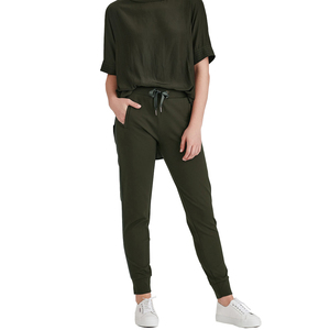 Joggers de alta calidad para mujer, pantalones deportivos de entrenamiento de Color sólido, pantalones de chándal ajustados y suaves para gimnasio, ropa de calle - Product Image 1