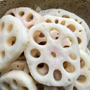 CORTES DE RAÍZ DE LOTO CONGELADOS/LISTOS PARA COCINAR/CARBURANTES SALUDABLES/FUENTE NATURAL - Product Image 4