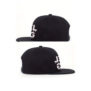 Vietnam Factory High Quality Black <b>Flat</b> Bill Snapback Custom Embroidery Hip Hop Baseball Cap Streetwear Unisex Dad <b>Hat</b> - Product Image 3