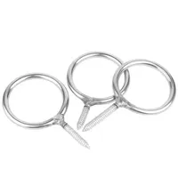 Vis autoperceuse à œillet en acier inoxydable 304, type allongé, en forme de crochet, rotative, pour usage industriel, métrique, nickelée