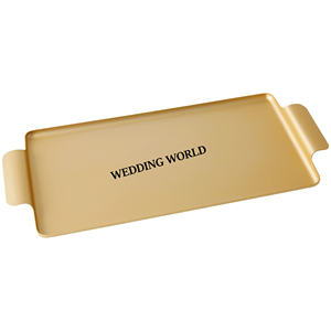 Bandeja y Plato Rectangular de Metal para Chocolate, Hecho a Mano, Ecológico, Acabado Lacado Decorativo, Diseño Moderno y Lujoso, Excelente Calidad - Product Image 4