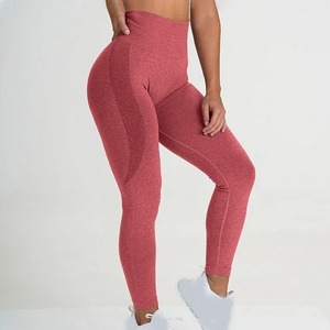 Leggings sans couture de qualité supérieure pour femmes, taille haute, extensible, respirant, longueur cheville, avec logo personnalisé, OEM ODM disponible - Product Image 4