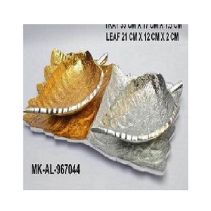 Bol à fruits secs en argent et or Décoration de table Bols à mélanger les fruits au design de luxe de qualité exclusive en métal à bas prix - Product Image 1