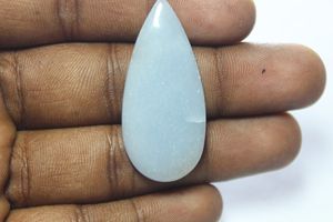 คุณภาพชั้นดี 100% Angelite ธรรมชาติลูกแพร์ตัด Cabochon พลอยมีค่าหลวมแท้ขายในราคาขายส่งจํานวนมาก - Product Image 5