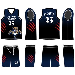 Maillot de basket-ball de haute qualité Short Plus Size Singlet & Shorts Ensemble d'impression numérique Vêtements respirants - Product Image 4