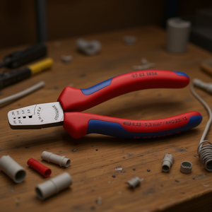 คีมย้ำสายไฟแบบขัดเงาของไนเพ็กซ์พร้อมด้ามจับหลายส่วนประกอบสำหรับปลอกปลายสายไฟ - Product Image 3