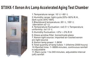 Cámara de prueba de envejecimiento acelerada de lámpara de arco de xenón - Product Image 2
