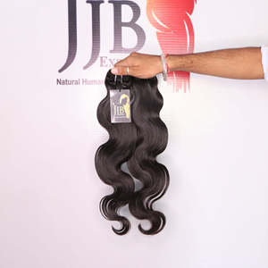 Extensiones de cabello ondulado suelto al por mayor, extensiones de cabello humano ondulado indio crudo sin procesar alineado con cutícula - Product Image 1