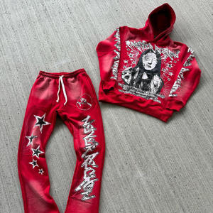 Diseño personalizado chándal ligero con capucha para hombres pantalones de chándal conjuntos de Jogger para correr y trotar ropa deportiva sudadera ropa - Product Image 5