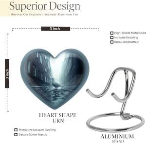 นกพิราบในถนน-หัวใจโกศสำหรับมนุษย์ขี้เถ้า-โกศ3นิ้ว - Product Image 2