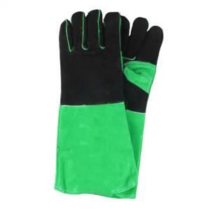 Gants de sécurité en cuir de vachette renforcé de qualité Gants de soudeur résistants à la chaleur à étincelles robustes pour la lutte contre les incendies industriels - Product Image 3