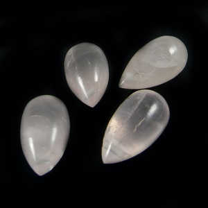 Perles de goutte en vrac de pierres précieuses en quartz rose naturel en gros - Product Image 3