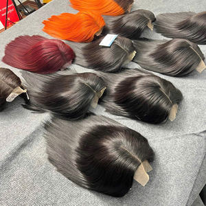 Perruque frontale en dentelle HD de qualité supérieure, cuticules alignées, cheveux humains vierges vietnamiens, extensions de cheveux lisses, vente en gros - Product Image 1