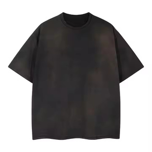 T-shirt vintage délavé à l'acide pour homme, personnalisé, 220 g/m², 100 % coton, surdimensionné, manches courtes, vêtements d'été, faible MOQ OEM - Product Image 6