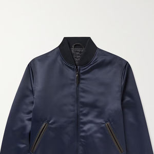 2024 chaqueta de bombardero informal de invierno personalizada para hombre, diseño superior de alta calidad con cuello levantado, prendas de vestir de estilo Hip Hop - Product Image 2