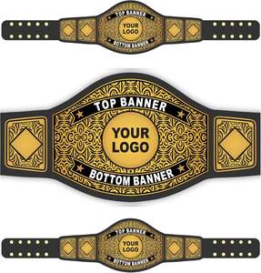 Ceinture de championnat en métal réglable fabriquée sur mesure plaqué or couleurs de longueur personnalisables-Trumans Gym Fitness Equipment - Product Image 4