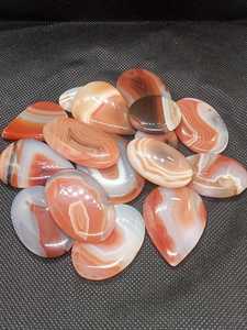 Udgems อัญมณีสีส้มธรรมชาติอัญมณีขัดผิวหลังแบนราบขายส่งอัญมณีรุ่น08 200กรัม MOQ 5-8มม. - Product Image 5