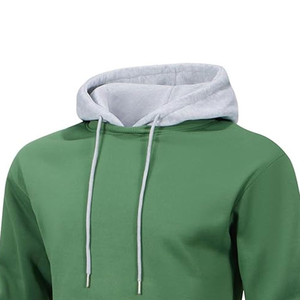 Sweat-shirts à capuche en coton 100% pour hommes, personnalisés en gros, tricotés, doublés, anti-froissement, coupe courte, pour la salle de sport, 2025 - Product Image 5