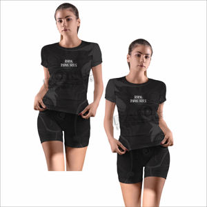 Trendy <b>Women</b> <b>T</b> <b>Shirt</b> <b>and</b> <b>Shorts</b> <b>Set</b> for Everyday Relaxed Style <b>Women</b> Sporty <b>T</b> <b>Shirt</b> & <b>Shorts</b> <b>Set</b> - Product Image 3