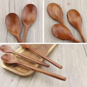 Cuillères en bois, cuillères à soupe en bois pour manger en remuant, cuillère à long manche avec ustensile de cuisine de style japonais par AYAANS - Product Image 3