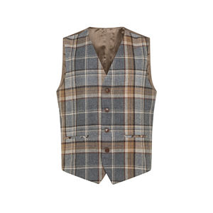 Gilets pour hommes Gilets de cérémonie Slim Fit Regular Fit Sleeveless Tartan Vest Scottish Vest For Men - Product Image 5