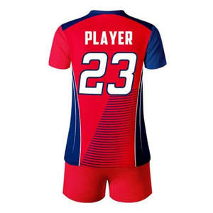 ชุดวอลเลย์บอลน้ำหนักเบาคุณภาพสูงสำหรับผู้ใหญ่ ผู้ชาย ผู้หญิง สี โลโก้ พิมพ์ลายดิจิทัล ปรับแต่งได้ 100% - Product Image 3