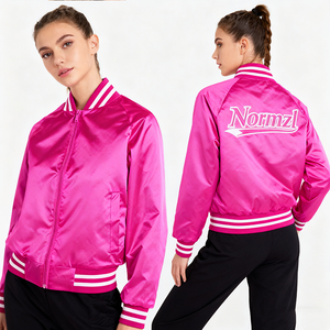 <b>Women</b> Varsity <b>Jacket</b> High Quality Custom Gym <b>Cropped</b> Button Running Made With Comfortable Fabric with Leather Sleeve - Product Image 1
