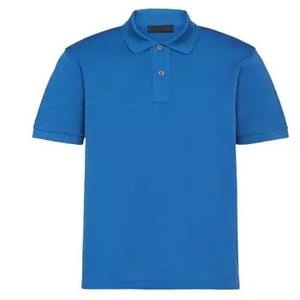 Polo de manga corta para hombre, nuevo estilo, Color sólido con logotipo impreso, MOQ bajo, transpirable, de talla grande, polos para hombre - Product Image 3
