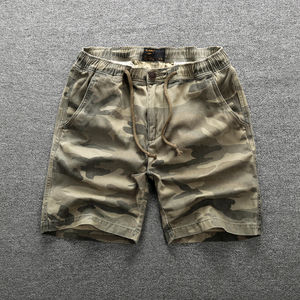High Quality <b>Men's</b> Cargo Jogger <b>Shorts</b> with Custom LOGO Summer Casual 100% Cotton Mid Waist Multi Pocket <b>Camouflage</b> Style - Product Image 4