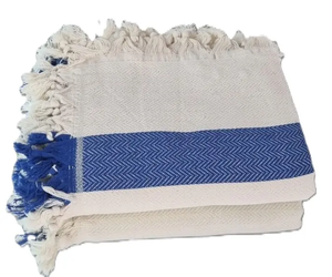 Pestemal de Playa de Secado Rápido, Ecológico, 100% Algodón Tejido de Cuatro Esquinas - Product Image 1