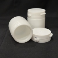 C0374 APS Businesses Médicaments Liquides Pilules Couleur Blanche Léger Durable Bouteille en Plastique HDPE avec Bouchon à Vis Lot de 23-50ml