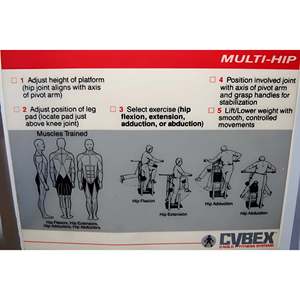 Appareil de musculation classique reconditionné pour les hanches et les cuisses, idéal pour l'entraînement de résistance du bas du corps en salle de sport et en espace d'exercice intérieur - Product Image 2