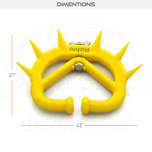 Bras oscillant à pointes moyennes sevrage de veau outil de prévention de succion de lait en plastique réutilisable pour le sevrage de bovins vache paquet 10 pièces jaune - Product Image 3
