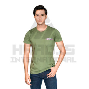 High Quality Breathable Cotton T-<b>Shirts</b> Slim Fit Custom Neck T <b>Shirt</b> for <b>Men</b> Solid Color Cotton Made t <b>Shirt</b> <b>Men</b> - Product Image 1