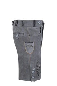 Pantalones Cortos Bávaros de Cuero de Gamuza con Bordado para Hombre, Cintura Media, Estilo Trachten, para Oktoberfest - Product Image 5