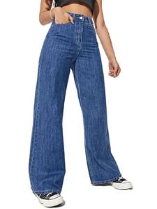 Jeans Denim Desgastados para Mujer Grueso y Liso Negro Estampado con Lavado y Agujero a Bajo Precio - Product Image 6