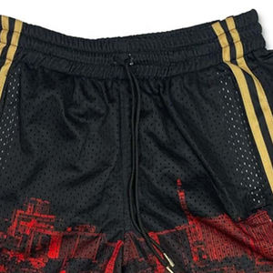 Shorts de sport unisexe personnalisés d'été, couleur unie, en maille respirante, séchage rapide, taille élastique, poches, sublimation, entraînement - Product Image 4