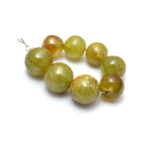 Pierre précieuse de Titanite Sphene naturelle 6mm-8mm perles rondes lisses en vrac perles de pierres précieuses semi-précieuses sphènes extrêmement rares pour bijoux - Product Image 3