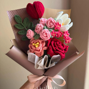 Plantas de flores de ganchillo hechas a mano, flores artificiales para siempre, regalo para un amigo, perfecto para decoraciones para el hogar, OEM hecho en Vietnam - Product Image 5