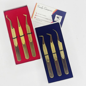 Pinzas de aislamiento de acero inoxidable antiestáticas mejor calificadas OEM 500 + estilos para extensiones de pestañas - Product Image 3